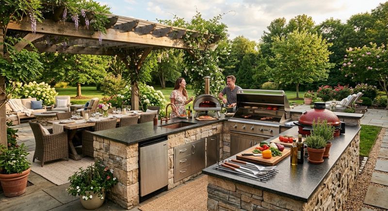 Outdoor Kitchen Installation in Sonoma County, CA