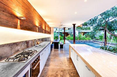 Full Commercial Outdoor Kitchen Setup