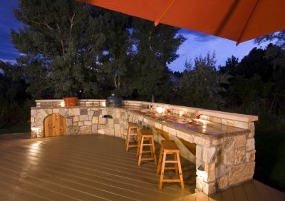 Outdoor Kitchen Seating Area